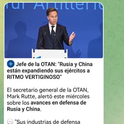 la OTAN llora por la tecnologia de Rusia y China 