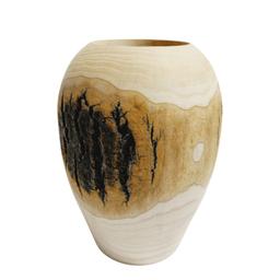 Wooden vases and flowers