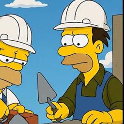 Lenny amigo de Homer Simpsons (The Simpsons)