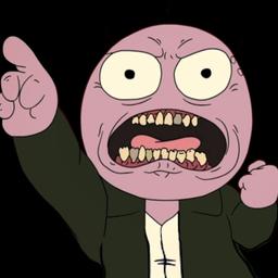 Grim [Smiling Friends] (screaming)