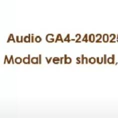 Audio Script – Modal Verbs