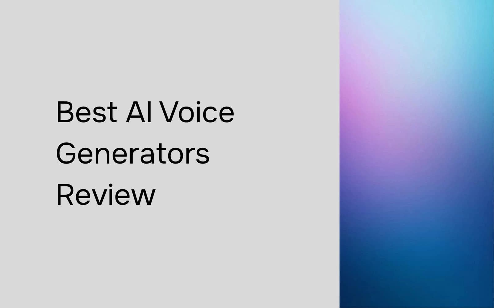 Best AI Voice Generators 2026 Review Free and Realistic